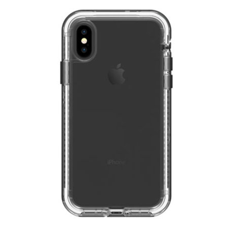 lifeproof next iphone x tough case - black crystal