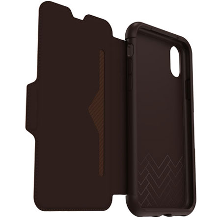 OtterBox Strada Folio iPhone X Läderfodral - Brun