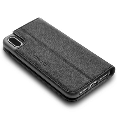 Cygnett CitiWallet Genuine Leather iPhone X Wallet Stand Case - Black