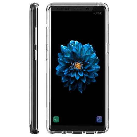 Funda Samsung Galaxy Note 8 VRS Design Crystal Bumper - Negra Brillante