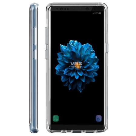 VRS Design Crystal Bumper Samsung Galaxy Note 8 Case - Blue Coral