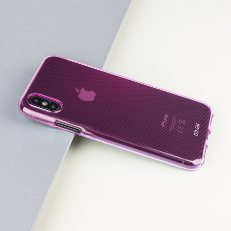 FlexiShield iPhone X Gel Hülle in Pink