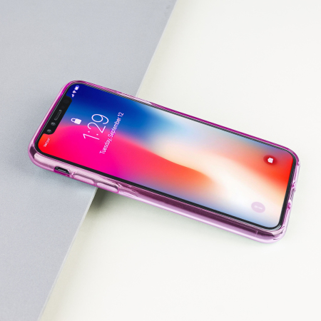 FlexiShield iPhone X Gel Hülle in Pink