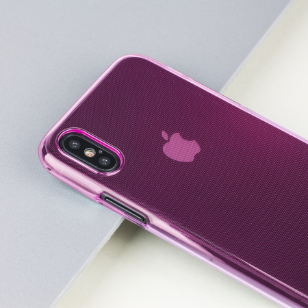 FlexiShield iPhone X Gel Hülle in Pink