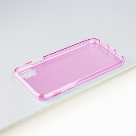 olixar flexishield iphone x gel case - pink