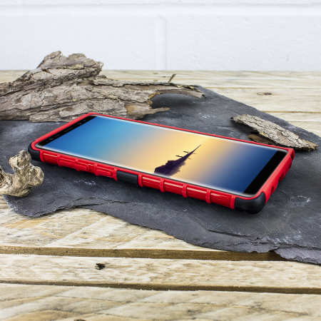 Olixar ArmourDillo Samsung Galaxy Note 8 Protective Kotelo - Punainen