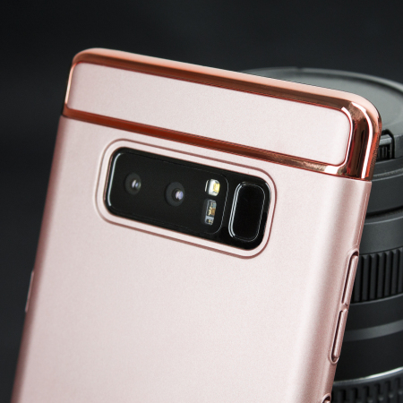 Funda Samsung Galaxy Note 8 Olixar X-Ring Aro de dedo - Oro Rosa