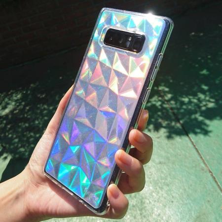 Coque Samsung Galaxy Note 8 Rearth Ringke Air Prism – Gris brillant