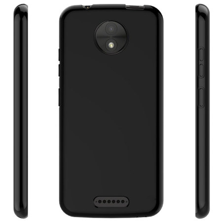 Olixar FlexiShield Motorola Moto C Gel Case - Solid Black