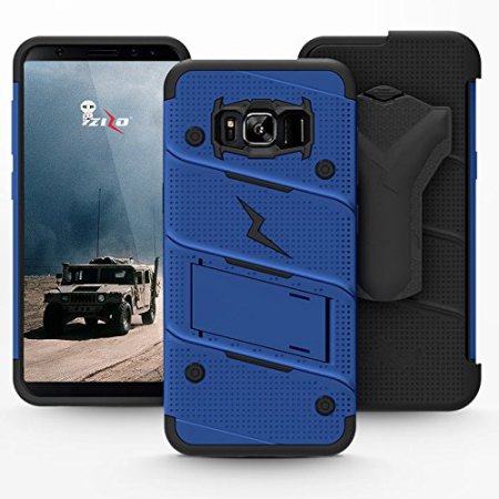 Zizo Bolt Series Samsung Galaxy Note 8 Tough Case Hülle & Gürtelclip -  Blau