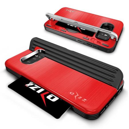 Zizo Retro Samsung Galaxy Note 8 Plånboksfodral - Röd / Svart