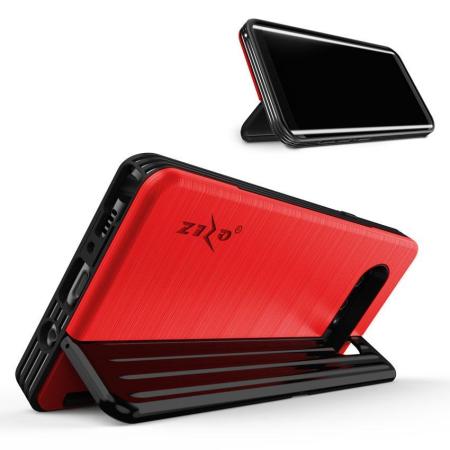 Zizo Retro Samsung Galaxy Note 8 Wallet Stand Case - Red / Black