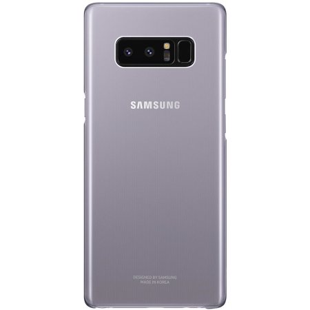 Offizielle Samsung Galaxy Note 8 Clear Cover Case - Orchid Grau