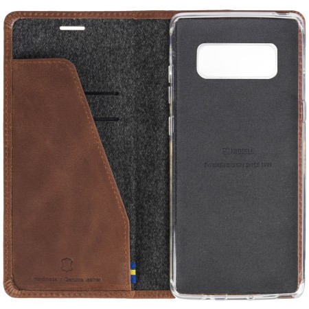 Krusell Sunne Samsung Galaxy Note 8 Folio Wallet Case - Cognac