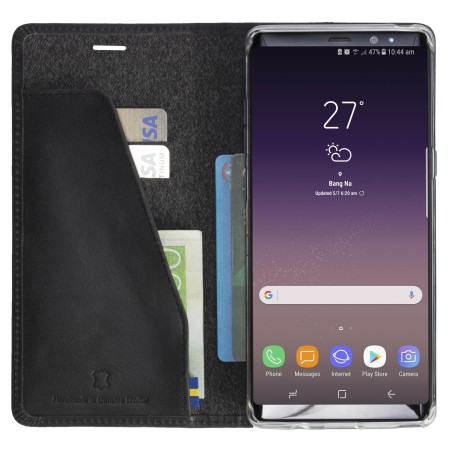Krusell Sunne Samsung Galaxy Note 8 Folio Brieftaschen Hülle - Schwarz