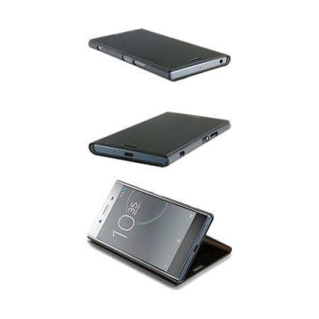 Roxfit MFX Sony Xperia XZ1 Touch Book Stand Skal - Svart / Klar