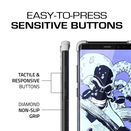 Ghostek Covert 2 Samsung Galaxy Note 8 Bumper Deksel - Klar / Hvit