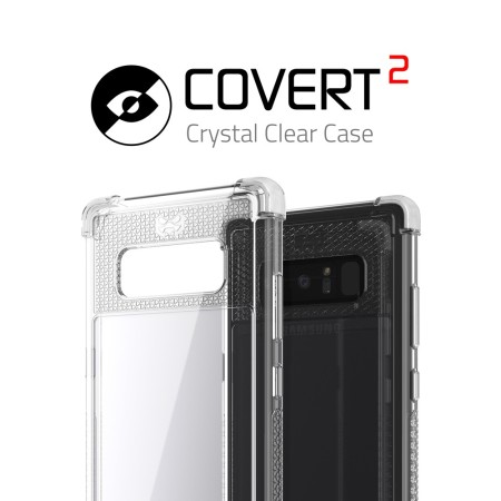 Ghostek Covert 2 Samsung Galaxy Note 8 Bumper Deksel - Klar / Hvit