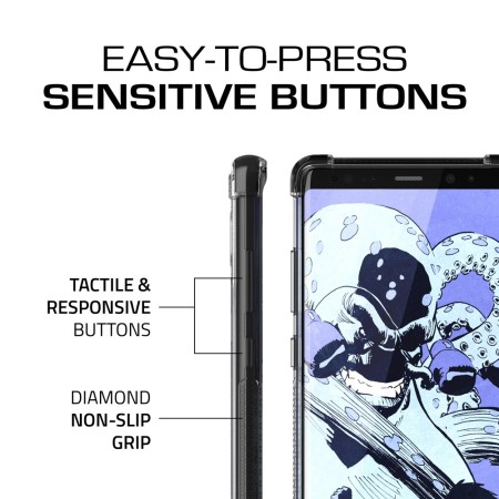 Ghostek Covert 2 Samsung Galaxy Note 8 Bumper Skal - Klar / Svart