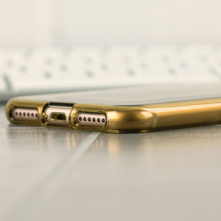 Olixar FlexiShield iPhone 7S Gel Case - Gold