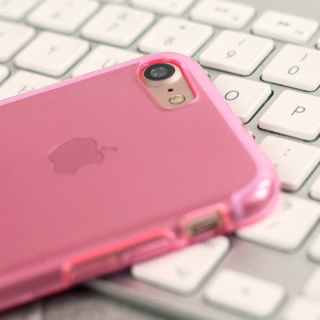 Olixar FlexiShield iPhone 7S Gel Case - Pink