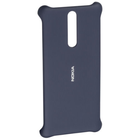 Offizielle Nokia 8 soft touch Hülle - Blau