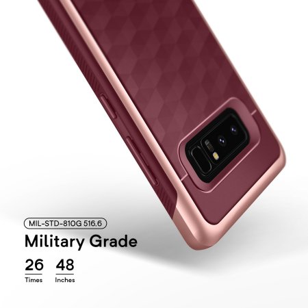 Caseology Parallax Series Samsung Galaxy Note 8 Hülle - Borgoña