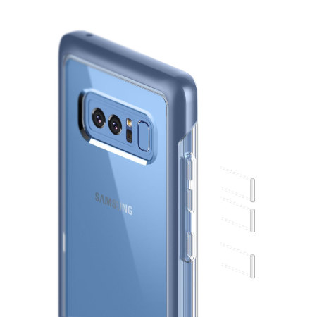 Coque Samsung Galaxy Note 8 Caseology Skyfall Series – Bleu corail