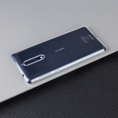 Olixar Ultra-Thin Nokia 8 Geeli kotelo - 100% Kirkas