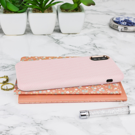 LoveCases iPhone X Gel Case - Pretty in Paste; Pink Denim Design