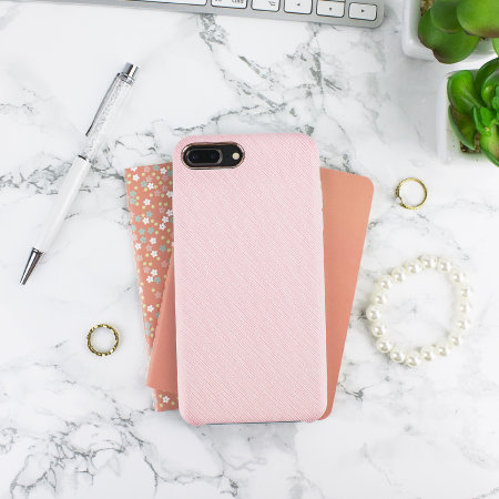 LoveCases Pretty in Pastel iPhone 8 Plus Denim Design Skal - Rosa