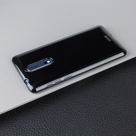 Olixar FlexiShield Nokia 8 Gel Case - Solid Black