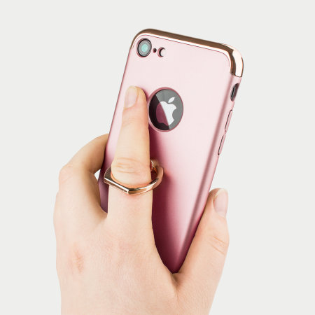 Coque iPhone 8 / 7 Olixar X-Ring – Or Rose