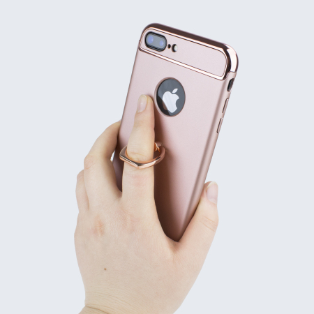 Coque iPhone 8 Plus / 7 Plus Olixar X-Ring – Or Rose