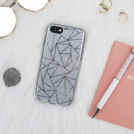 LoveCases Shine Bright Like a Diamond iPhone 8 / 7 Case - Silver