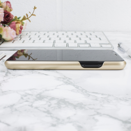 LoveCases Luxury Crystal iPhone X Skal - Guld