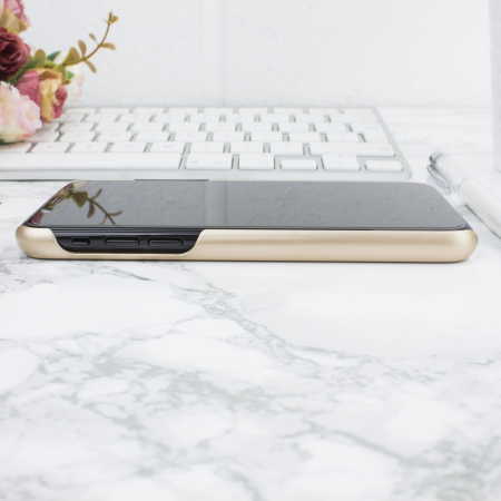 LoveCases Luxury Crystal iPhone X Skal - Guld