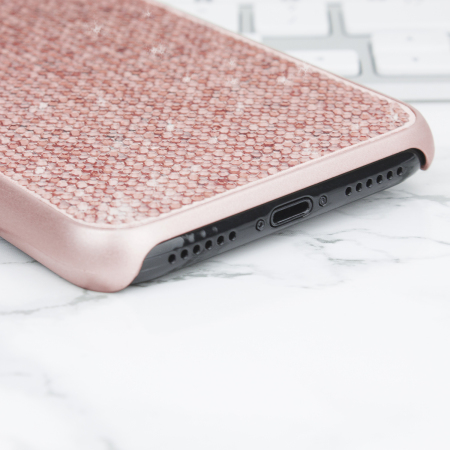 LoveCases Luxury Crystal iPhone X Skal - Rosé Guld