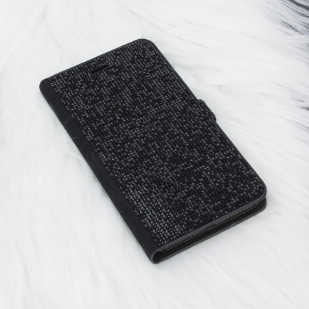 LoveCases Luxury Diamond iPhone 8 Plus / 7 Plus Wallet Case - Black