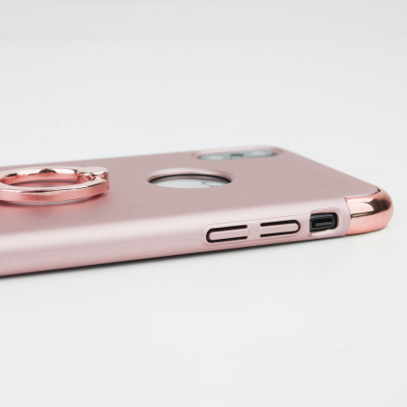 Olixar X-Ring iPhone X Finger Loop Case - Rose Gold