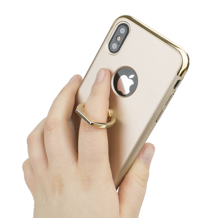 Olixar X-Ring iPhone X Finger Loop Case - Goud