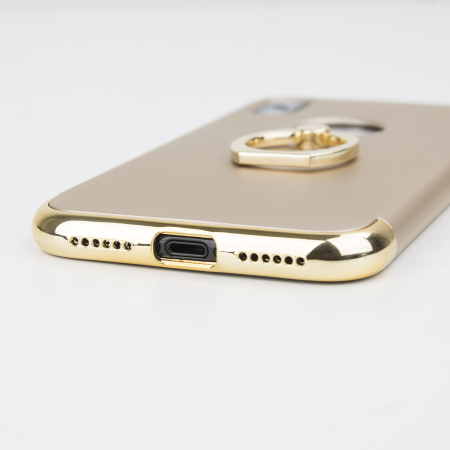 olixar xring iphone x finger loop case - gold