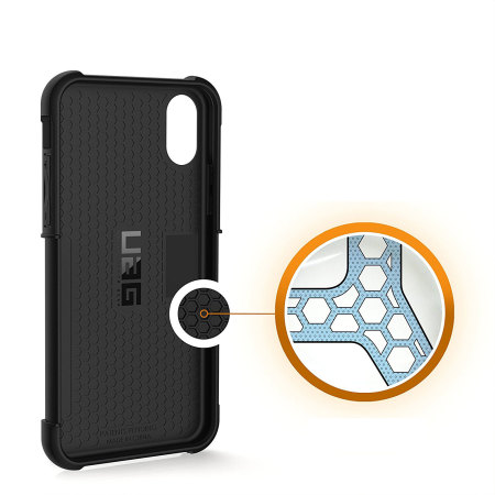 uag metropolis rugged iphone x case - black