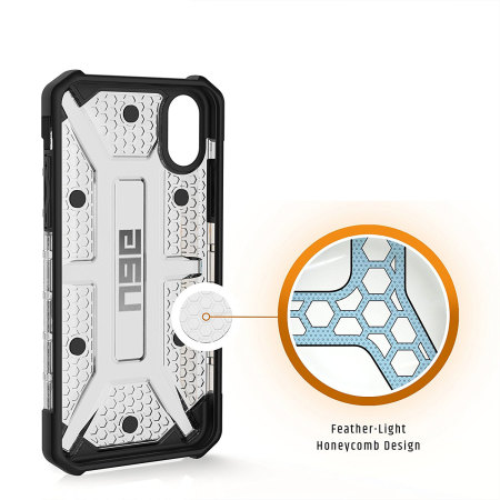 UAG Plasma iPhone X Protective Deksel - Is / Sort