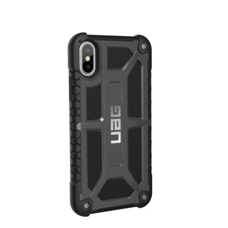 uag monarch premium iphone x protective case - graphite