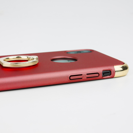 Funda iPhone X Olixar X-Ring - Roja