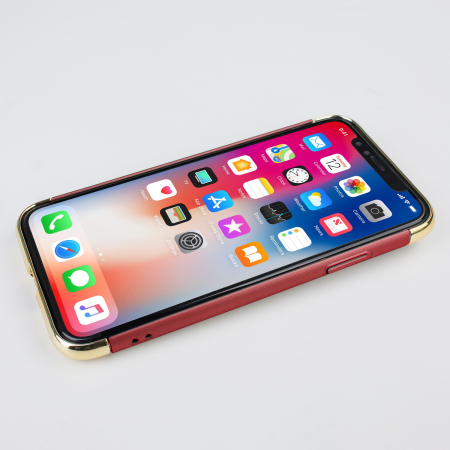 Funda iPhone X Olixar X-Ring - Roja