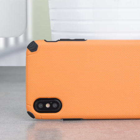 Funda y soportes magnéticos Olixar Magnus iPhone X - Naranja