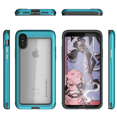 Ghostek Atomic Slim iPhone X Tough Case - Teal