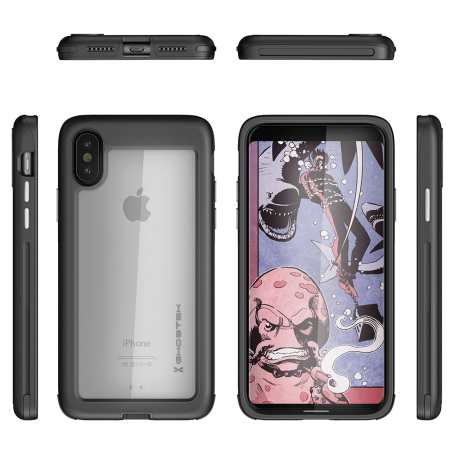 Ghostek Atomic Slim iPhone X Tough Skal - Silver